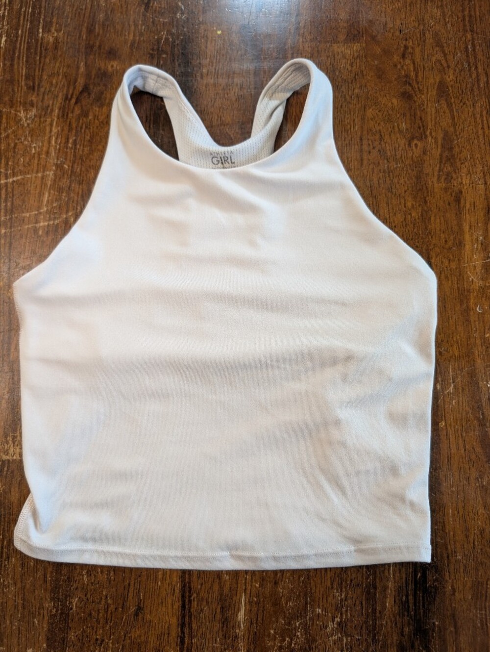 Athleta Girl Long Distance Bra Youth Size 12 Large White Activewear Sports